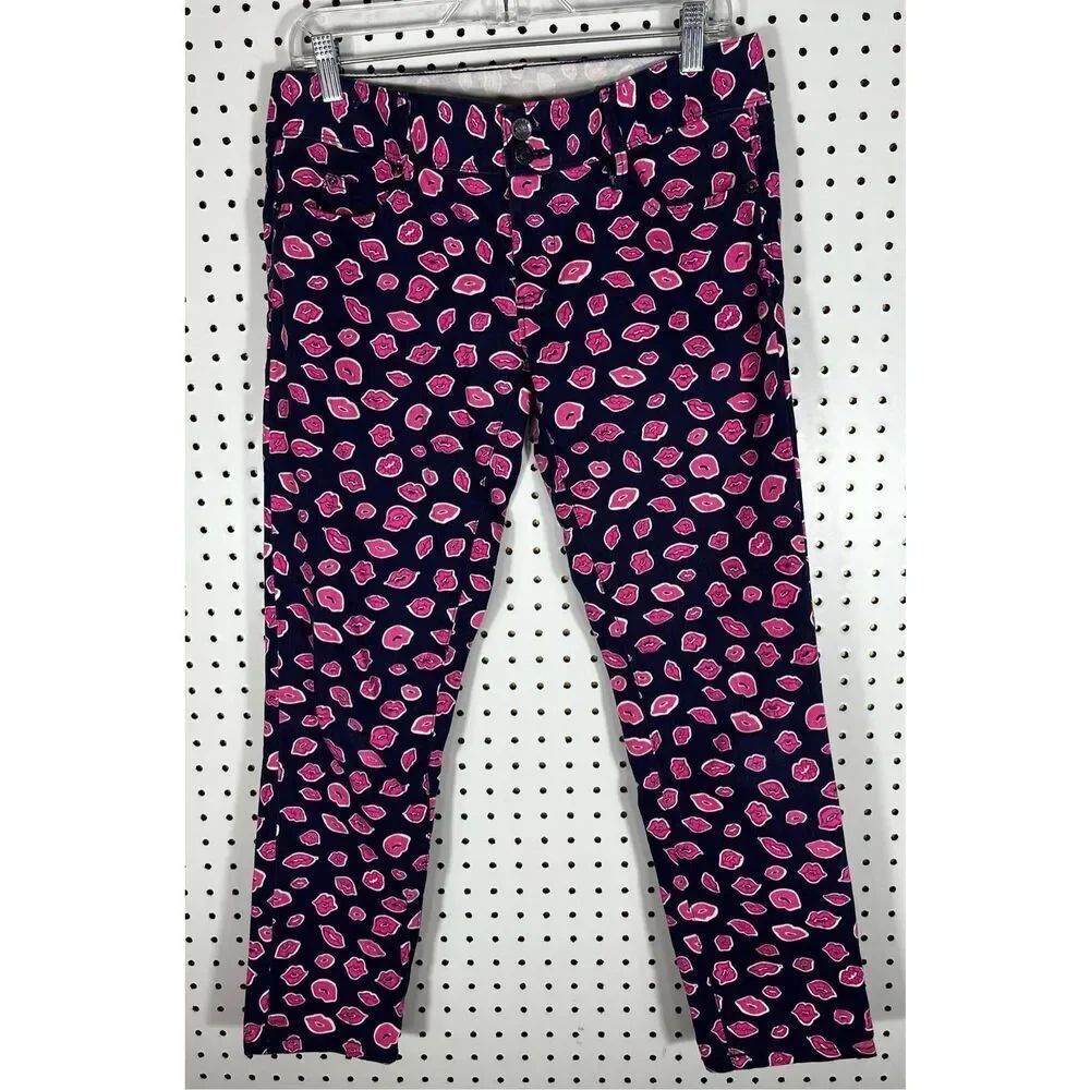 Lilly Pulitzer Lip Print worth skinny jeans size 4
